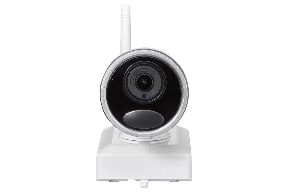 1080p Wireless camera system with 2 battery operated  wire-free cameras, 65ft night vision, mic and speaker for two way audio, No Monthly Fees