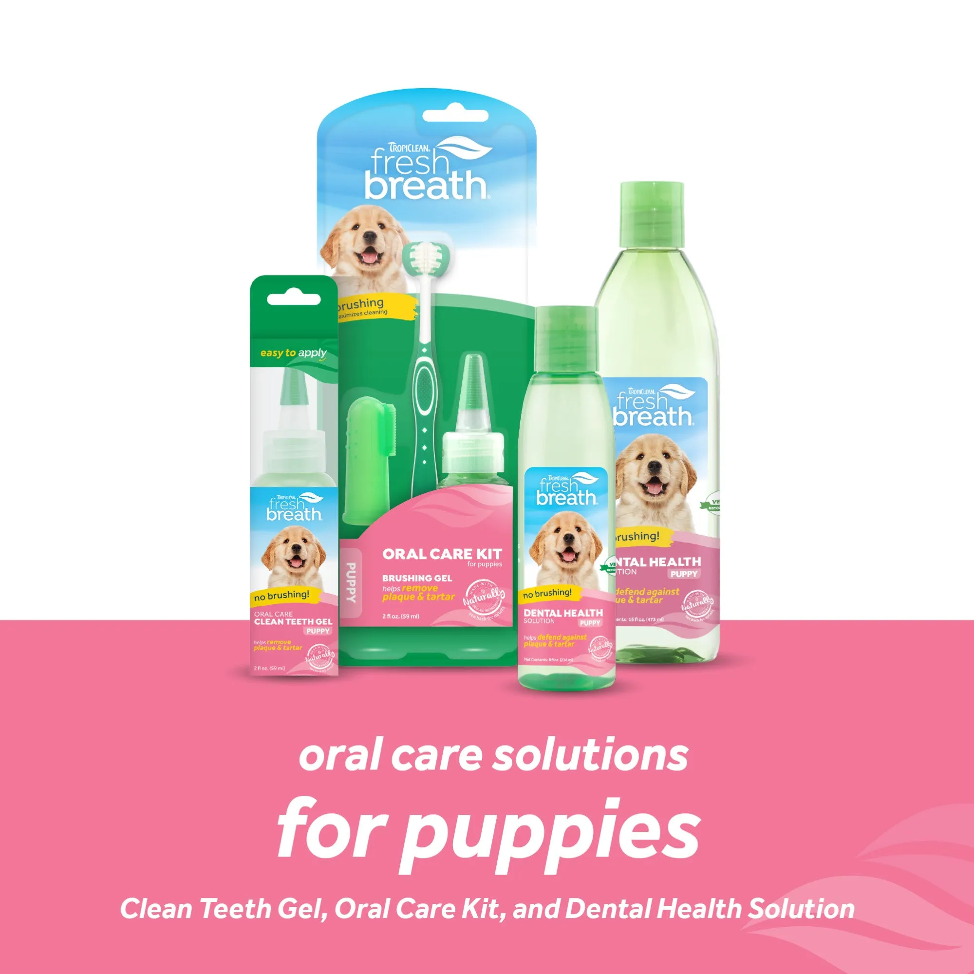 20% OFF: TropiClean Fresh Breath Oral Care Kit For Puppies