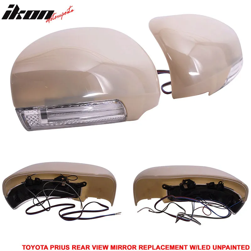 2010-2015 Toyota Prius Side Mirror Outer Shell CCFL Turn Signal