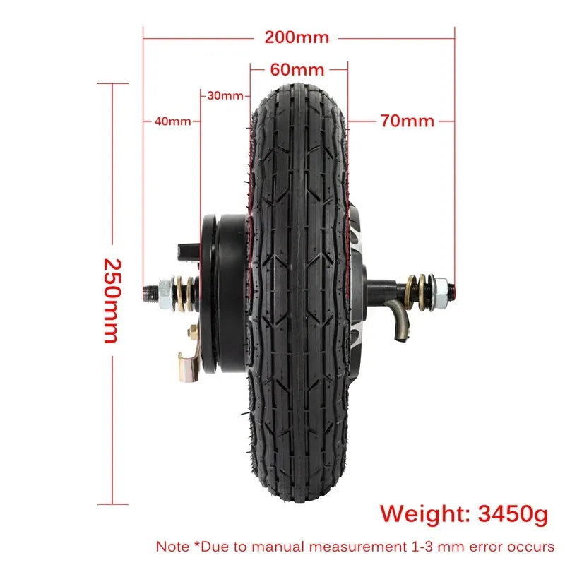 24V 36V 48V 350W Wheel Motor Brushless EBike Electric Scooter Conversion Kits 10 inch Electric Scooter Hub Motor Wheel