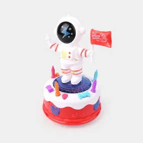 360 Rotation Astronaut Musical Cake for Kids