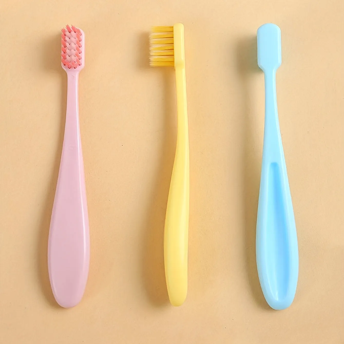 3Pack Soft Bristle Manual Toothbrushes for Daily Oral Care