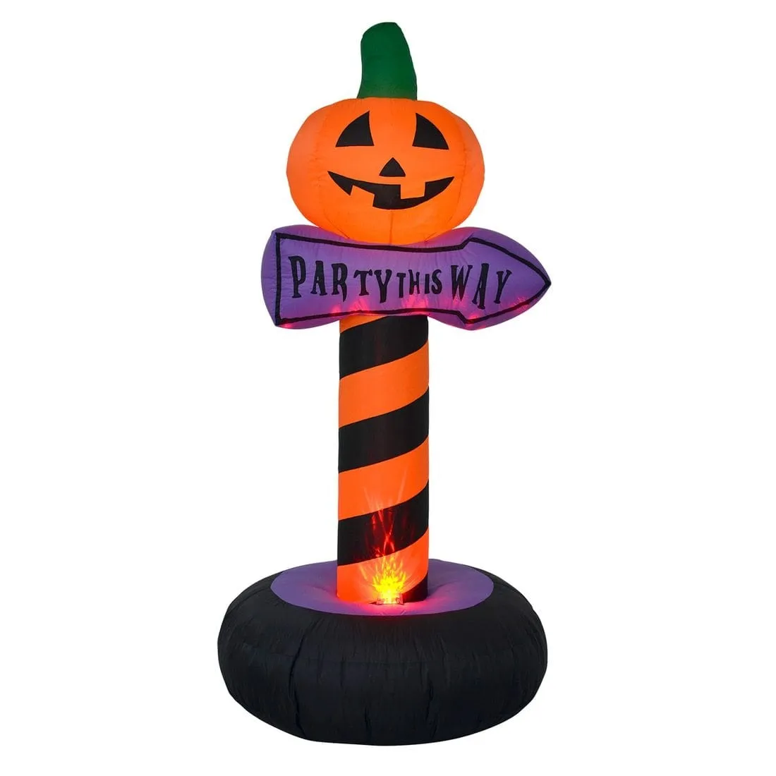 6ft Giant Inflatable Pumpkin Halloween Party Sign Decoration