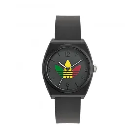 Adidas Project Two GRFX Resin Black Unisex Watch AOST24071