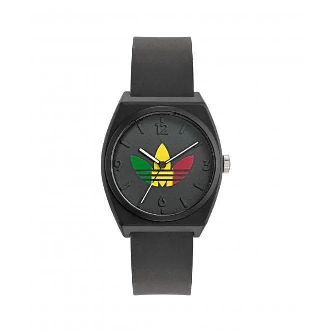 Adidas Project Two GRFX Resin Black Unisex Watch AOST24071