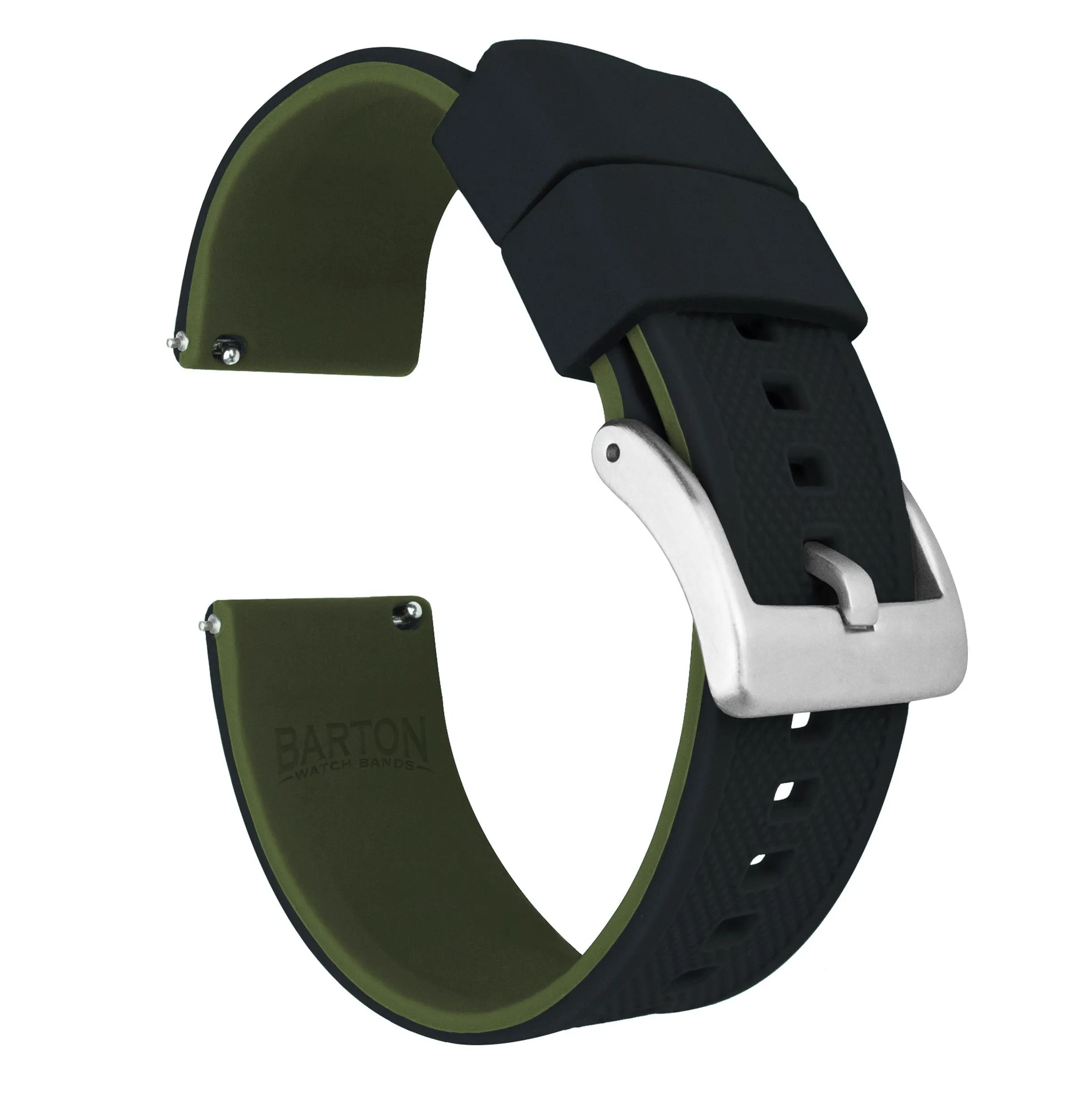 Amazfit Bip | Elite Silicone | Black Top / Army Green Bottom