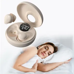 ANSTEN Sleep Headphones, Small Invisible Noise Cancelling Sleep Earbuds, Sleep Earbuds for Side Sleepers, Hidden Earplugs for Sleep, Digital Power Display, Ear Buds for Sleeping, Working, Hiking