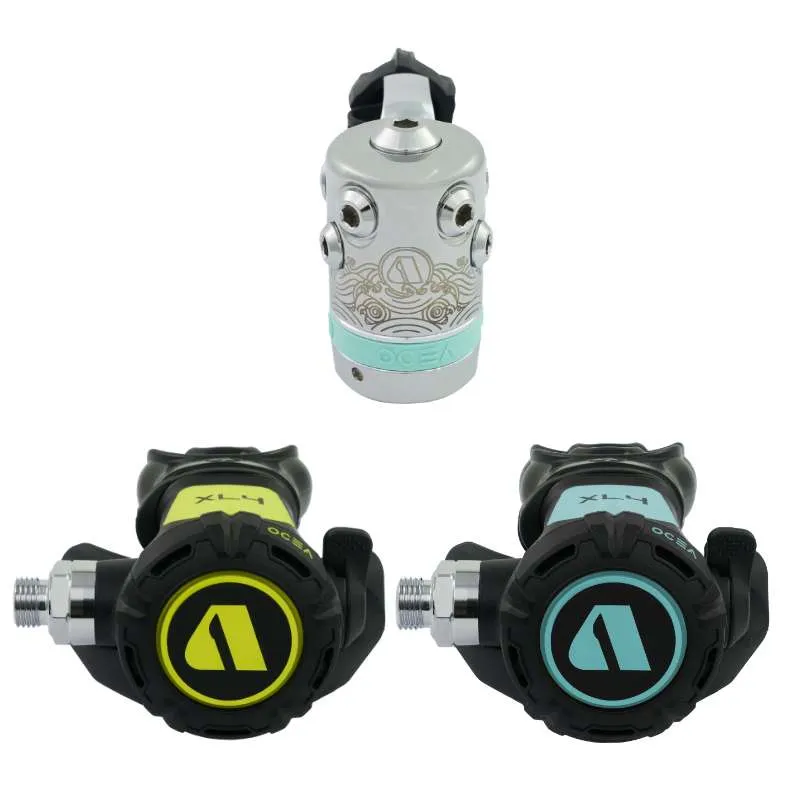 Apeks XL4 OCEA STAGE 3 Dive Regulator   Octopus Black/Light Blue