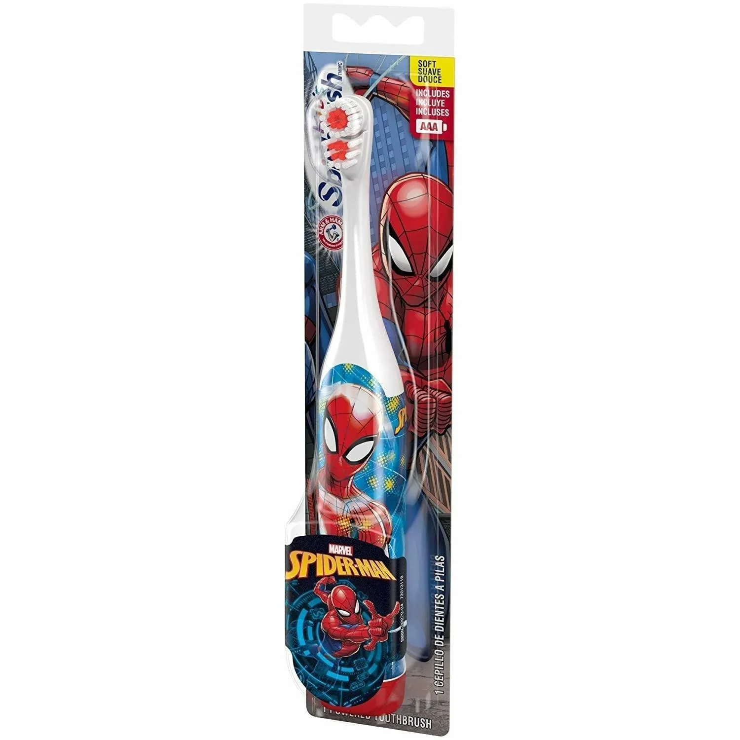 Arm & Hammer Kid's Spinbrush Spiderman Powered Toothbrush, 1 count