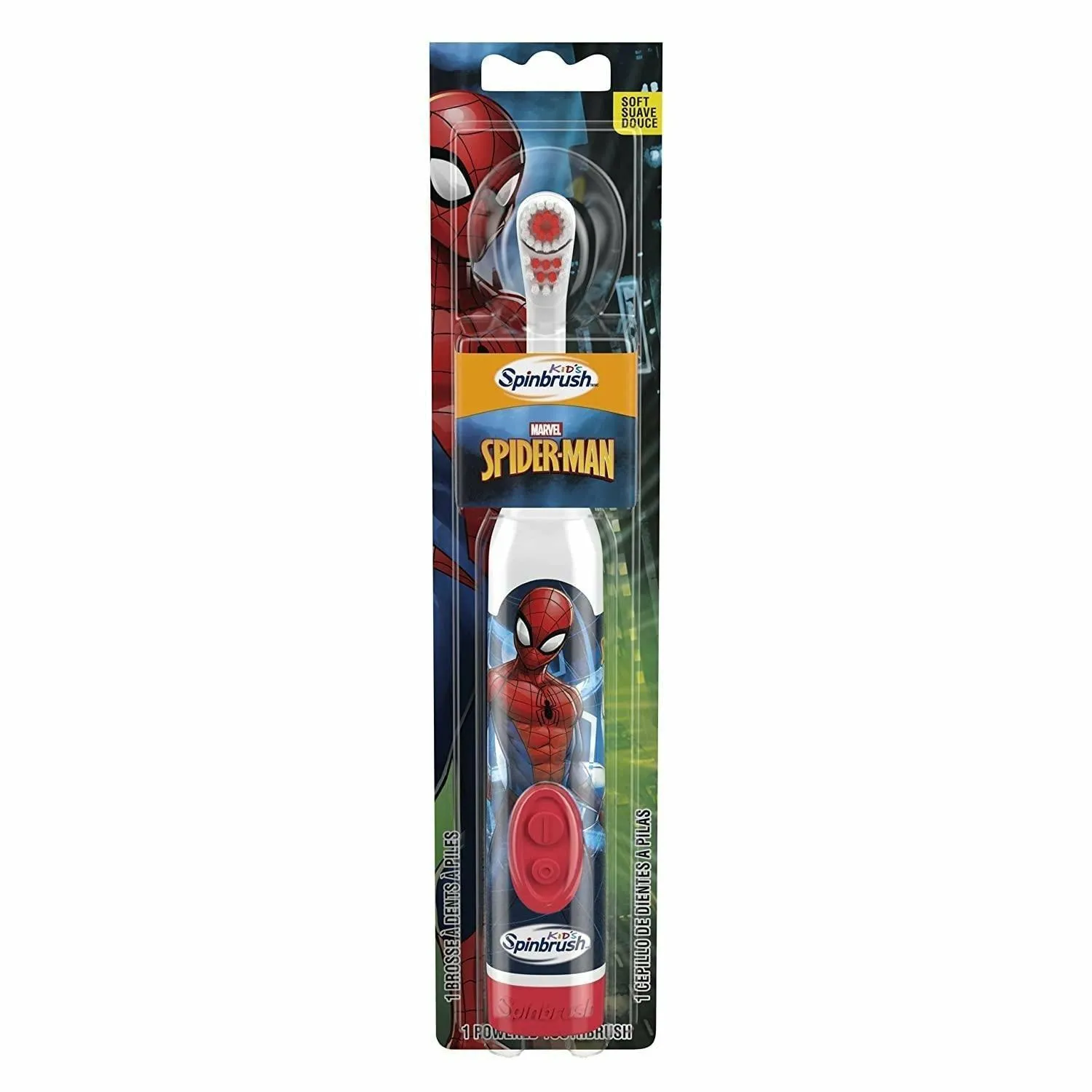 Arm & Hammer Kid's Spinbrush Spiderman Powered Toothbrush, 1 count