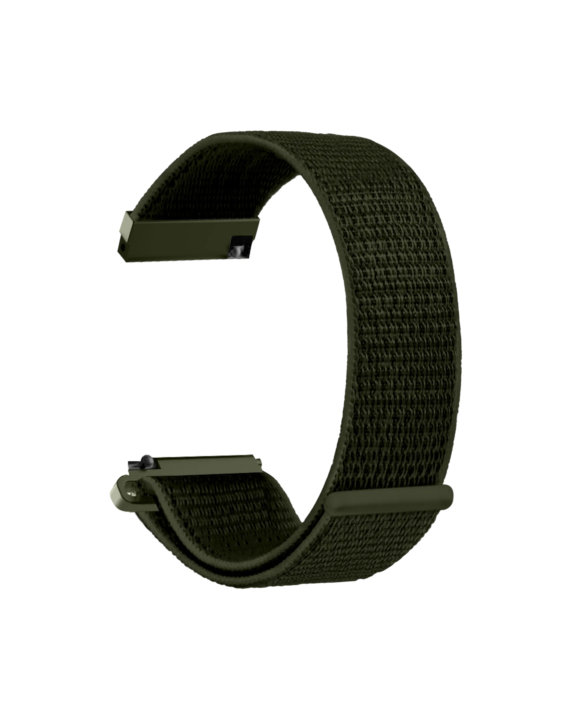 Army Green Nylon WatchBand for Samsung/OnePlus/Fitbit Smartwatches (20mm)