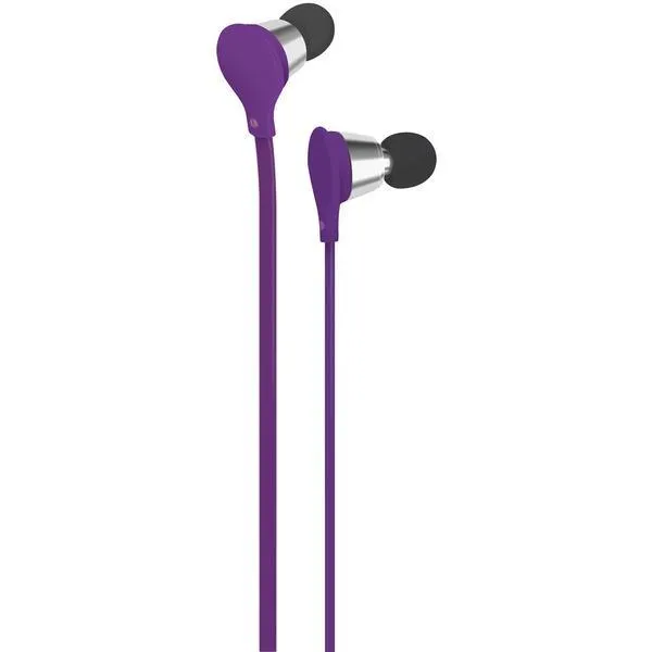 AT&T EBM01-Purple Jive Noise-Isolating Earbuds with Microphone (Purple)