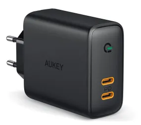 Aukey Pa-D2 Mobile Device Charger 36W Black Indoor