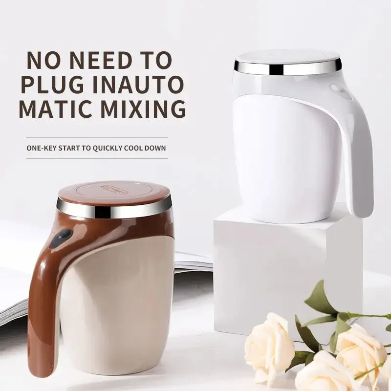 Automatic Stirring Stainless Steel Mug