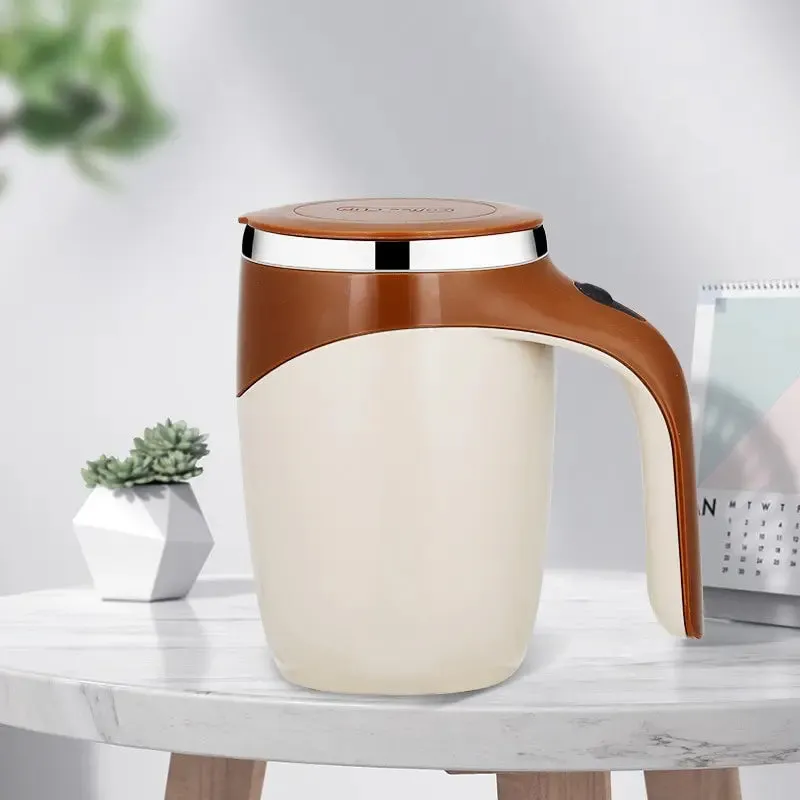 Automatic Stirring Stainless Steel Mug