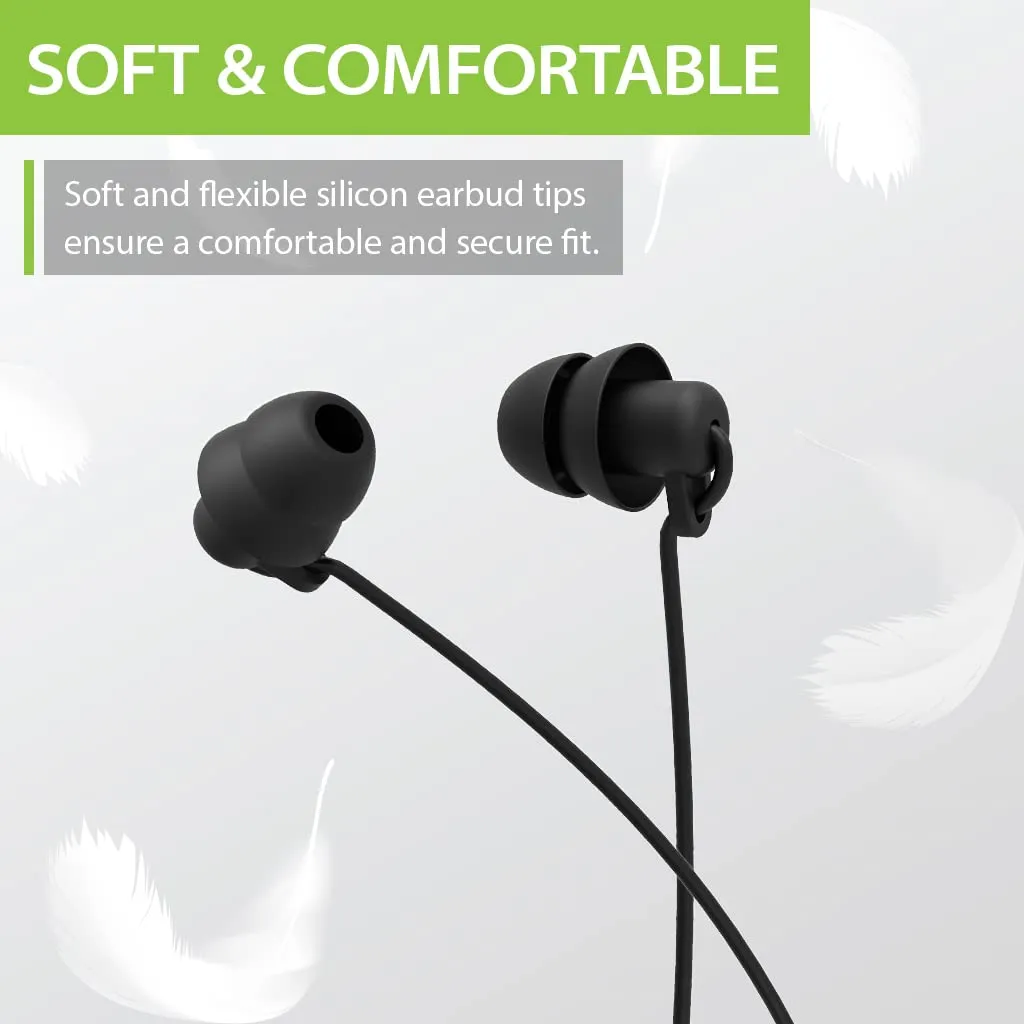 Avantree Repose - Bluetooth in-Ear Sleep Earbuds with Tiny Ear Tips for Side Sleepers & Small Ears, Wireless Neckband Headphones for Sleeping, Low Latency for TV Watching, 18hr Playtime