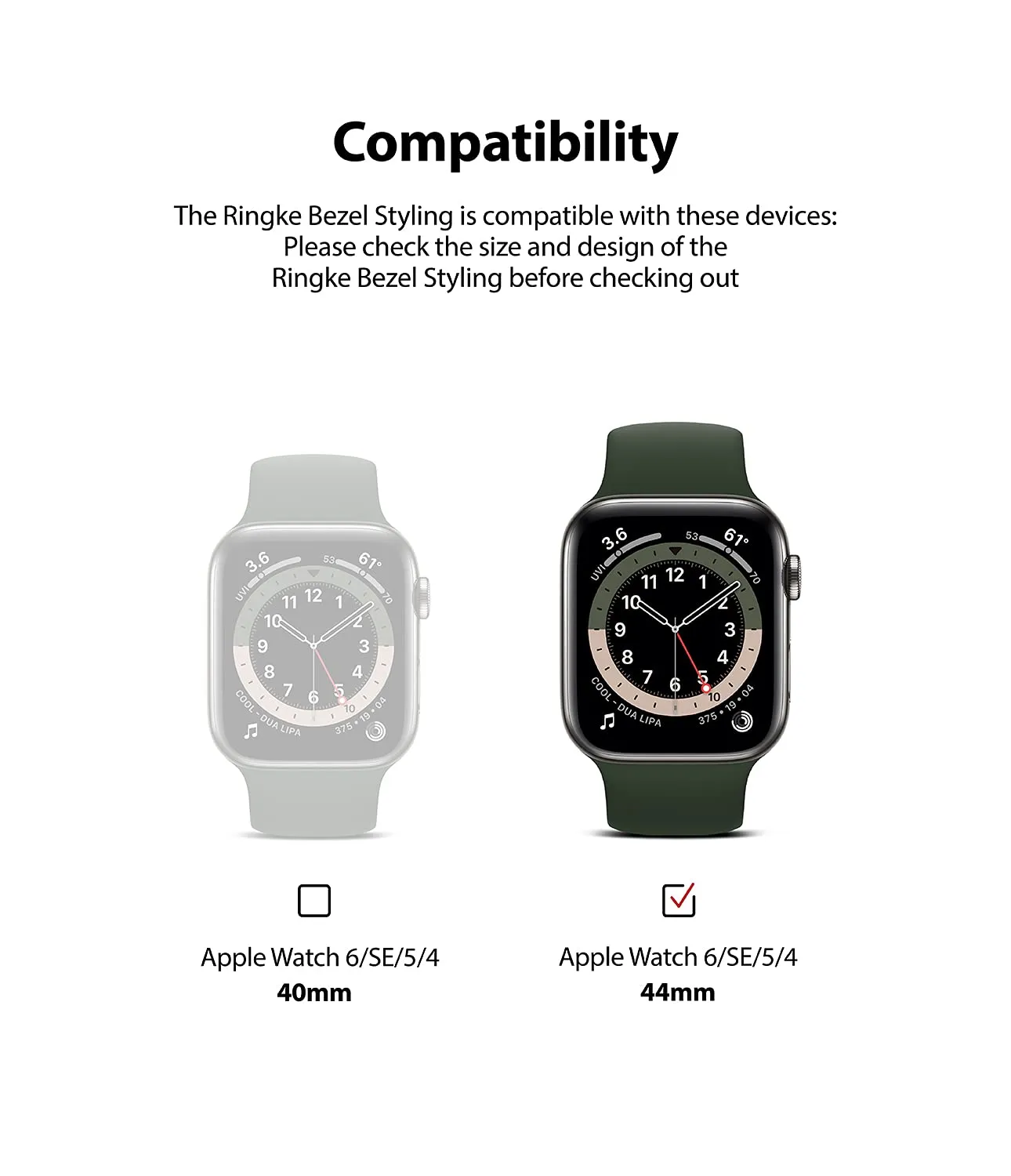 Bezel Styling for Apple Watch 44mm for Series 4 / 5 / 6 / SE - 44  (ST) -  Deep Blue