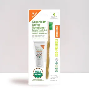 Big Dog Dental Set: Organic Toothpaste & Toothbrush by Pure and Natural Pet-Large