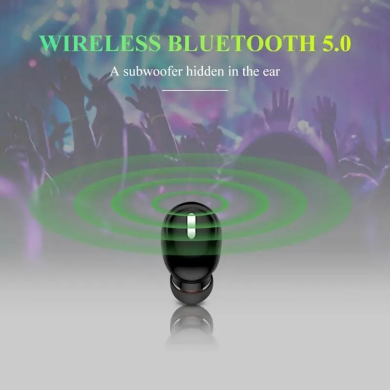 Bluetooth 5.0 Noise-Cancelling Wireless Earbuds with 3D Sound and Comfortable In-Ear Design (Single Earphone)