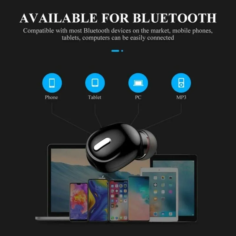 Bluetooth 5.0 Noise-Cancelling Wireless Earbuds with 3D Sound and Comfortable In-Ear Design (Single Earphone)