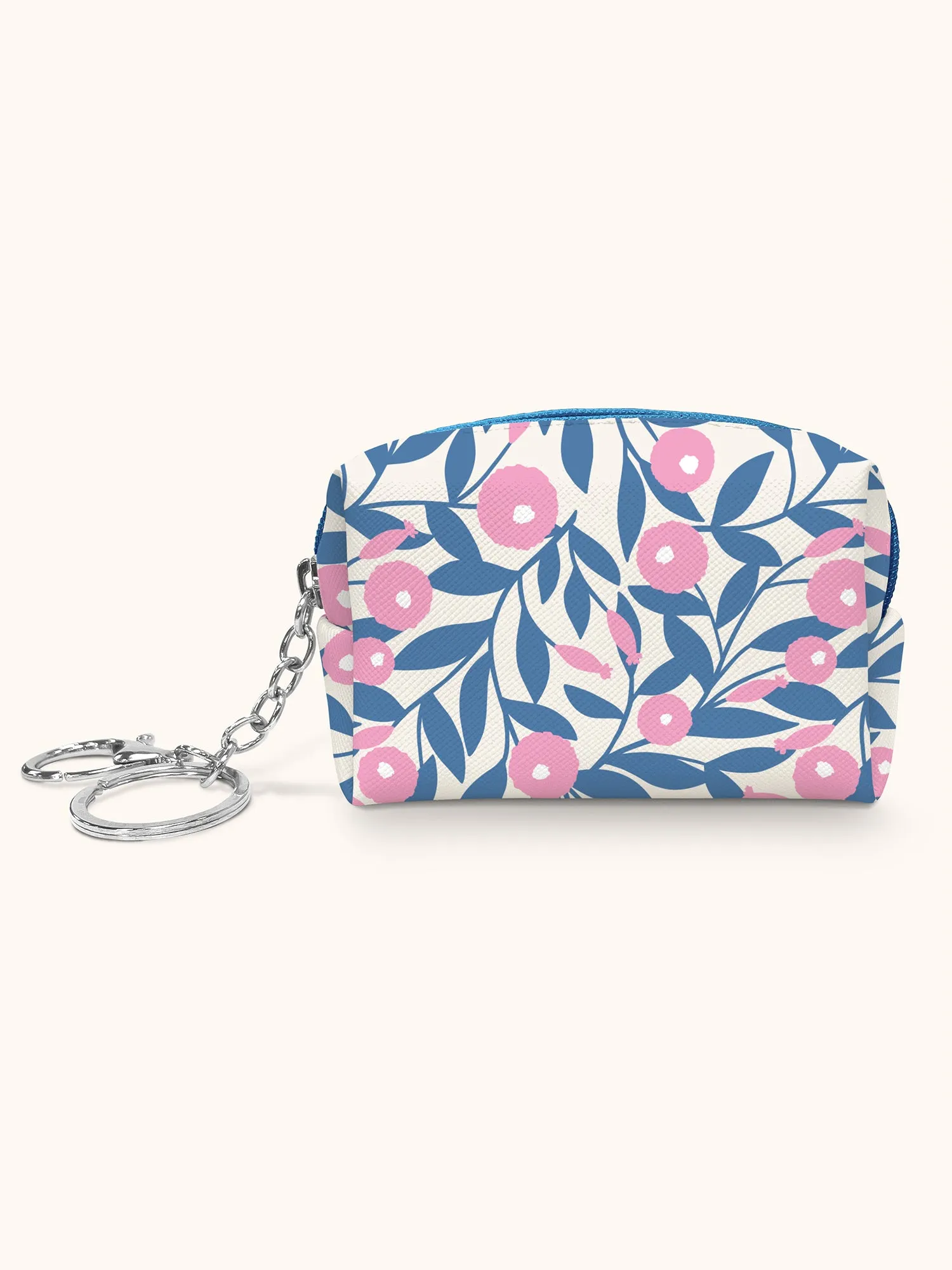 Blushing Dahlias Key Chain Pouch