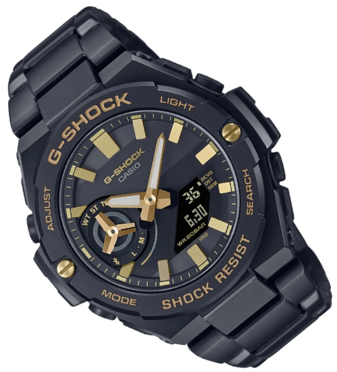 Casio G-shock G-steel GST-B500BD-1A9 Solar Digital Analog Stainless Steel Strap Watch for Men