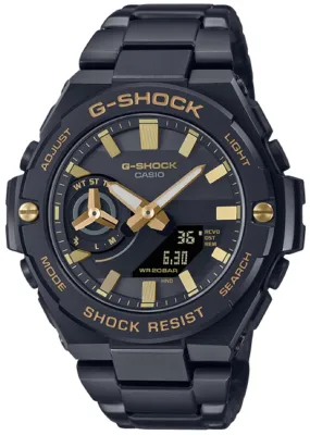 Casio G-shock G-steel GST-B500BD-1A9 Solar Digital Analog Stainless Steel Strap Watch for Men