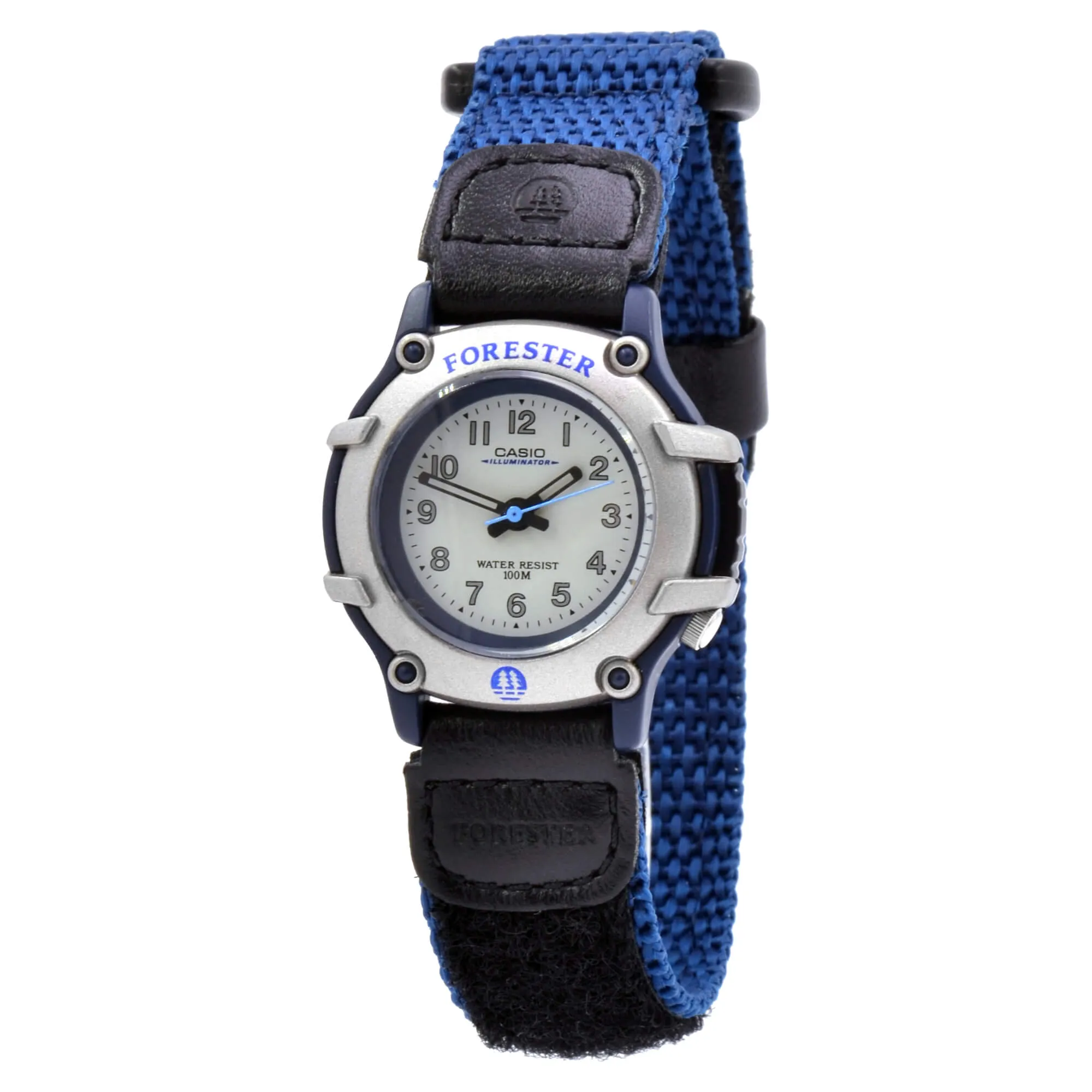 Casio Silver Resin Case Blue Band Watch | FTL-500V-2BVLCF