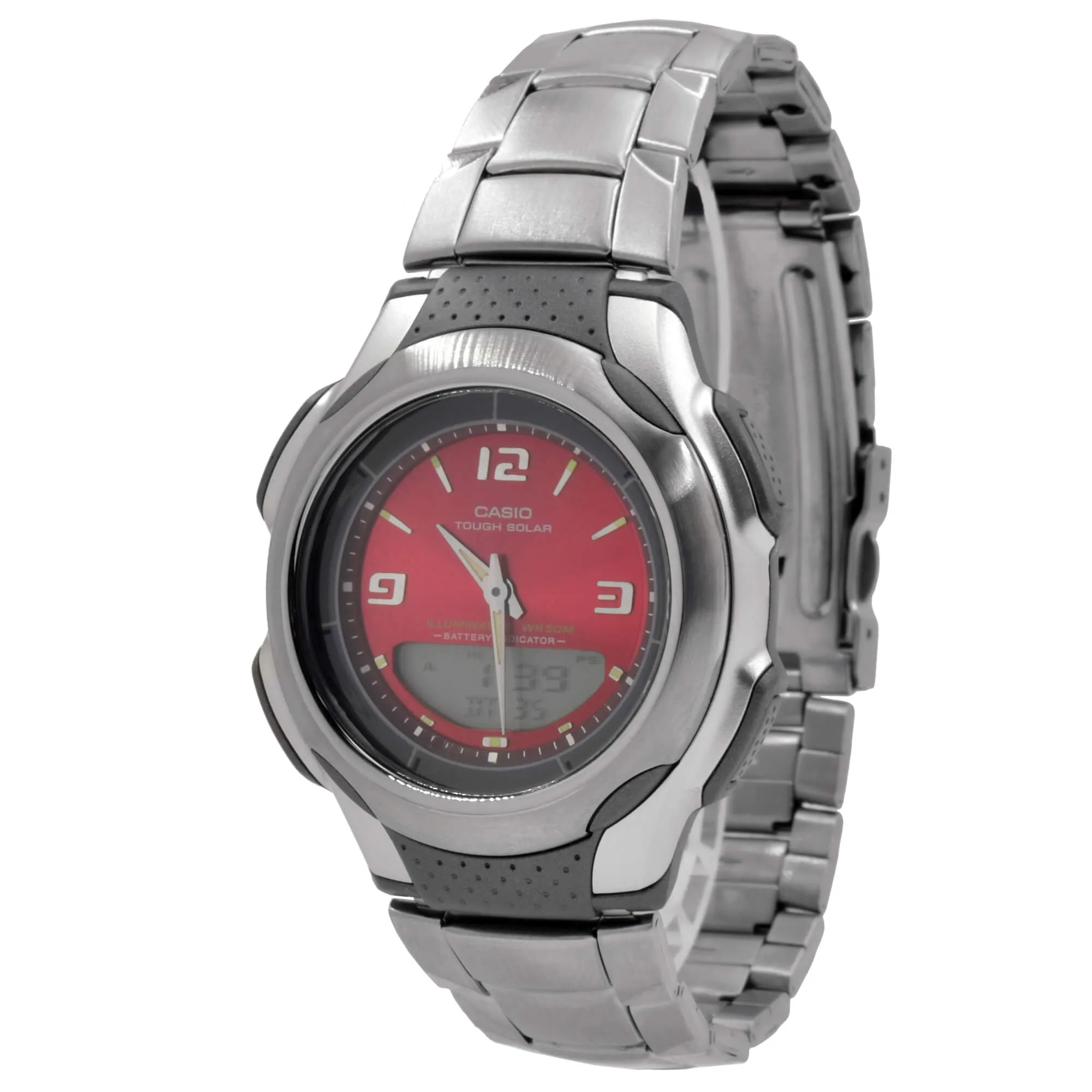 Casio Stainless Steel Case Stainless steel Band Vintage Watch | AWS-90D-4A