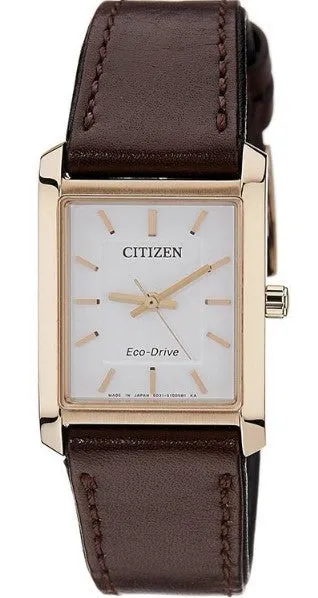 Citizen Eco-Drive Sapphire Leather Strap Ladies Watch EP5913-00A