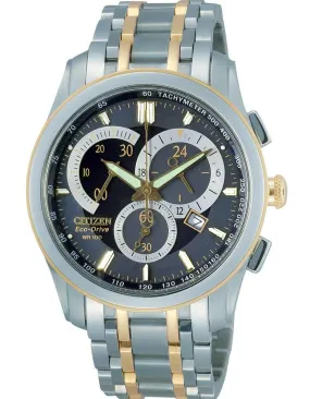 Citizen Eco-Drive Tachymeter Stainless Steel Men's Watch AT1008-58L