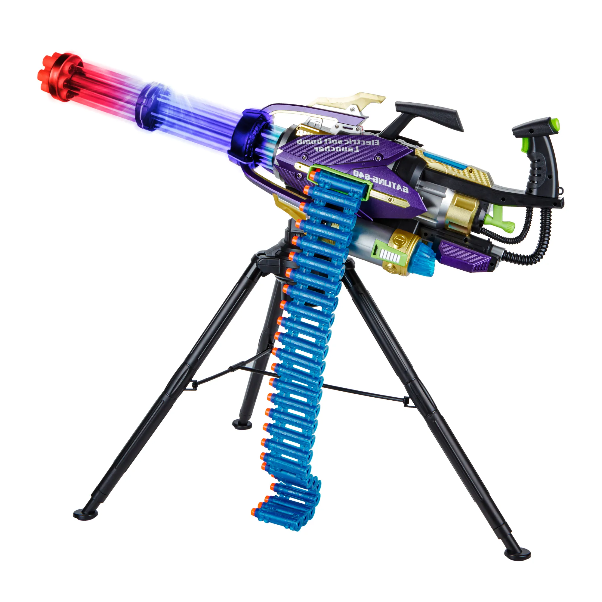 Contixo Electric Foam Dart Blaster - Gatling Style Toy Gun for Kids, Safe Soft Foam Darts, High-Speed Rotating Barrel, Ideal Gift for Action Play