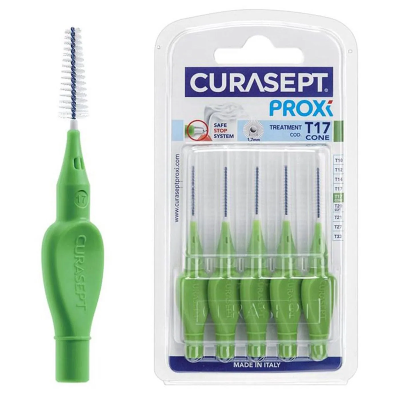 Curasept Proxi T17 Cone Green Interdental Brush 5 PC