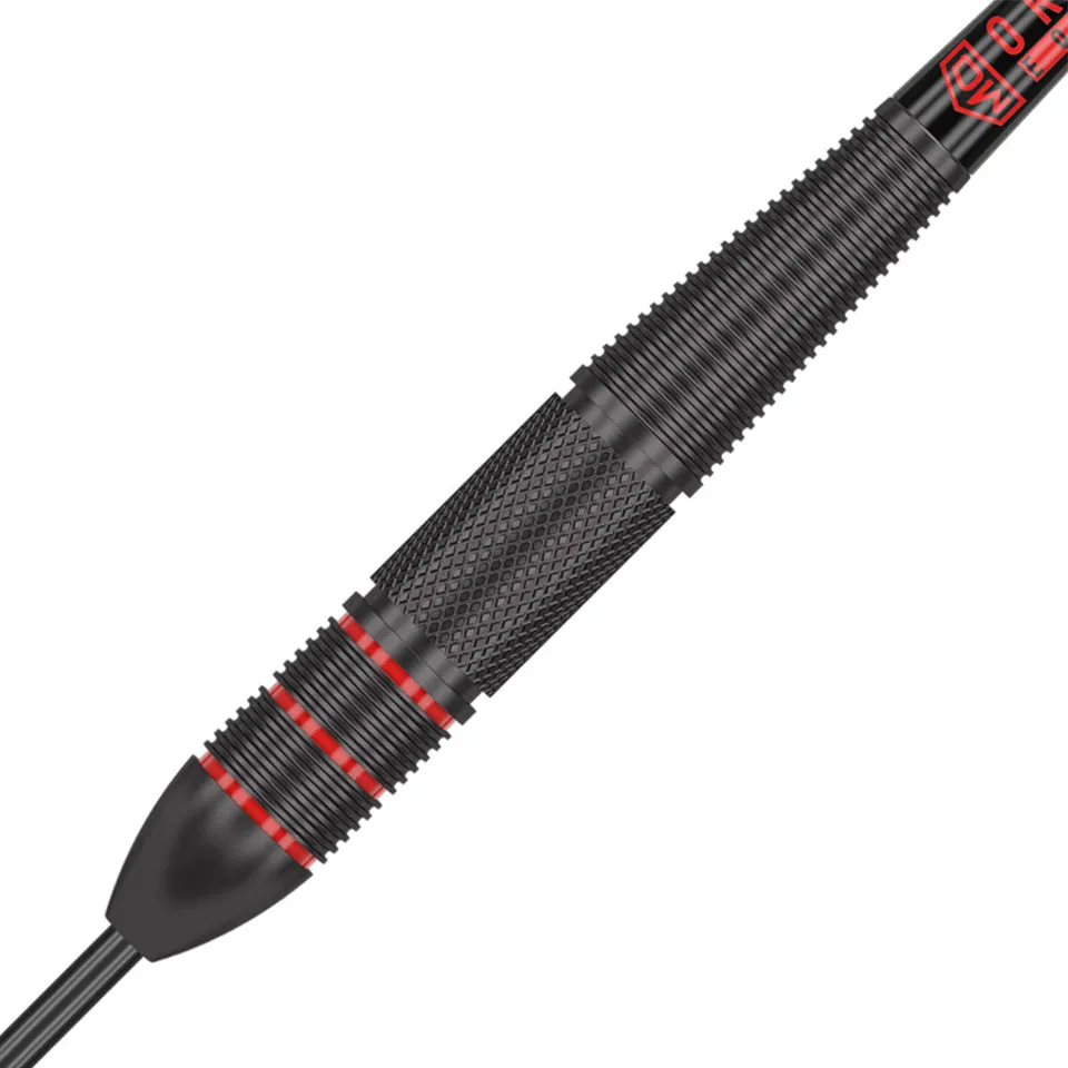 Dart World Charger Black Coated Steel Tip Darts - 21gm