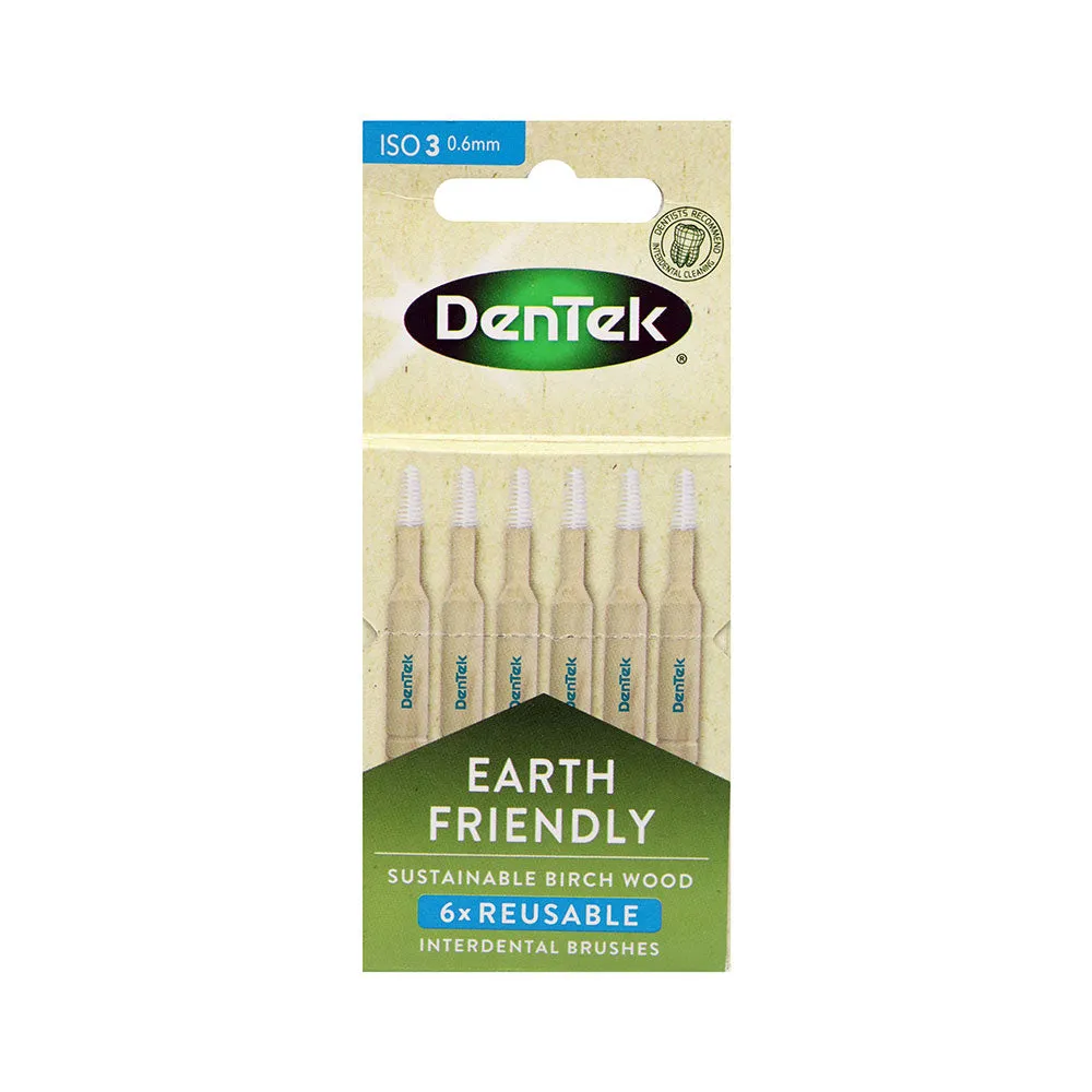 DenTek Earth Friendly Birch Wood Interdental Brush 0.6mm