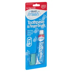 Denti-Fresh | Dog & Cat Toothpaste & Finger Brush | Dental Starter Set