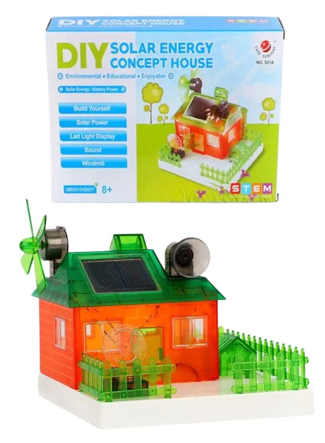 DIY Solar Energy Concept House STEM Toy for 8  Kids