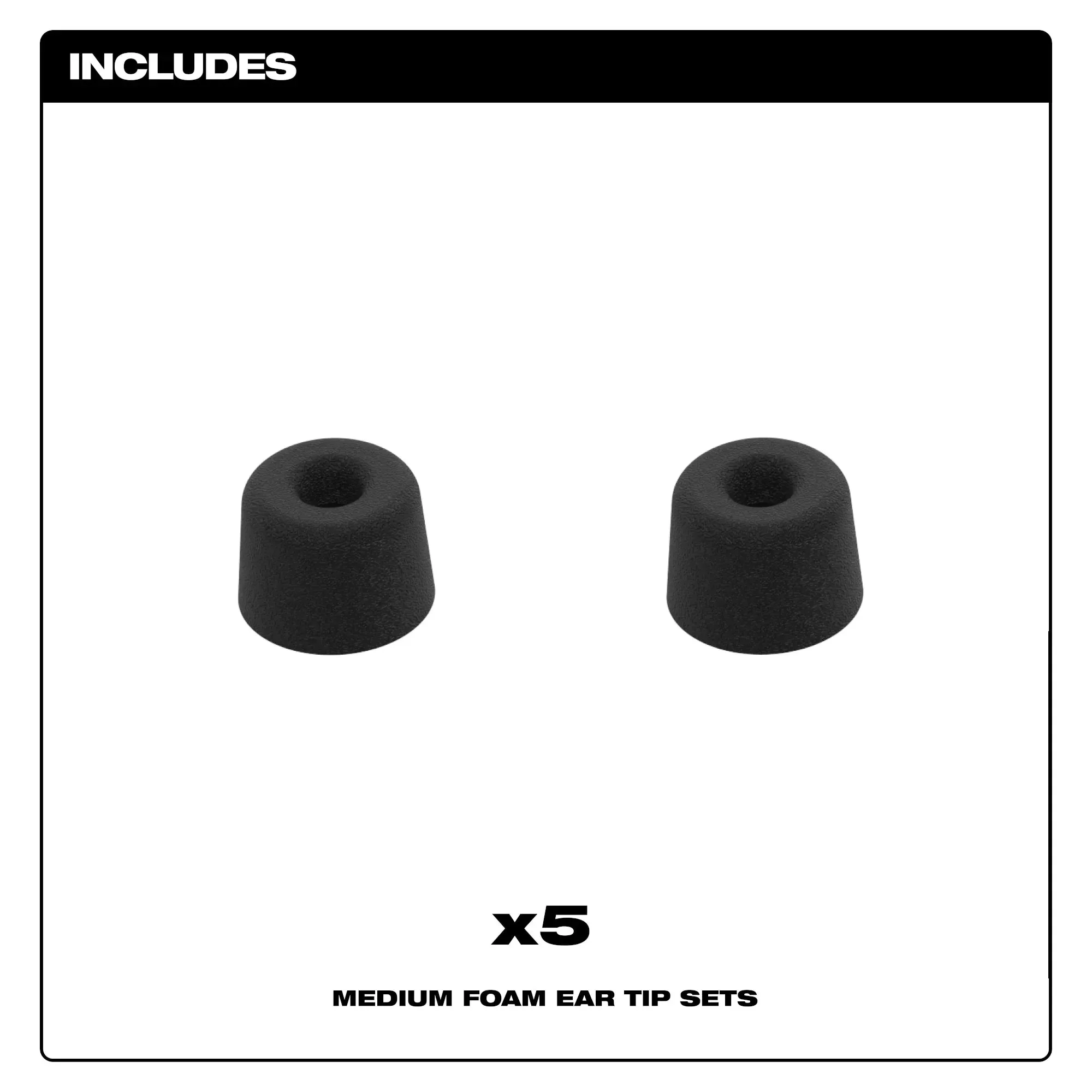 Earbud Tips - Milwaukee Jobsite Ear Buds Ear Tip Kits, 49-16-01