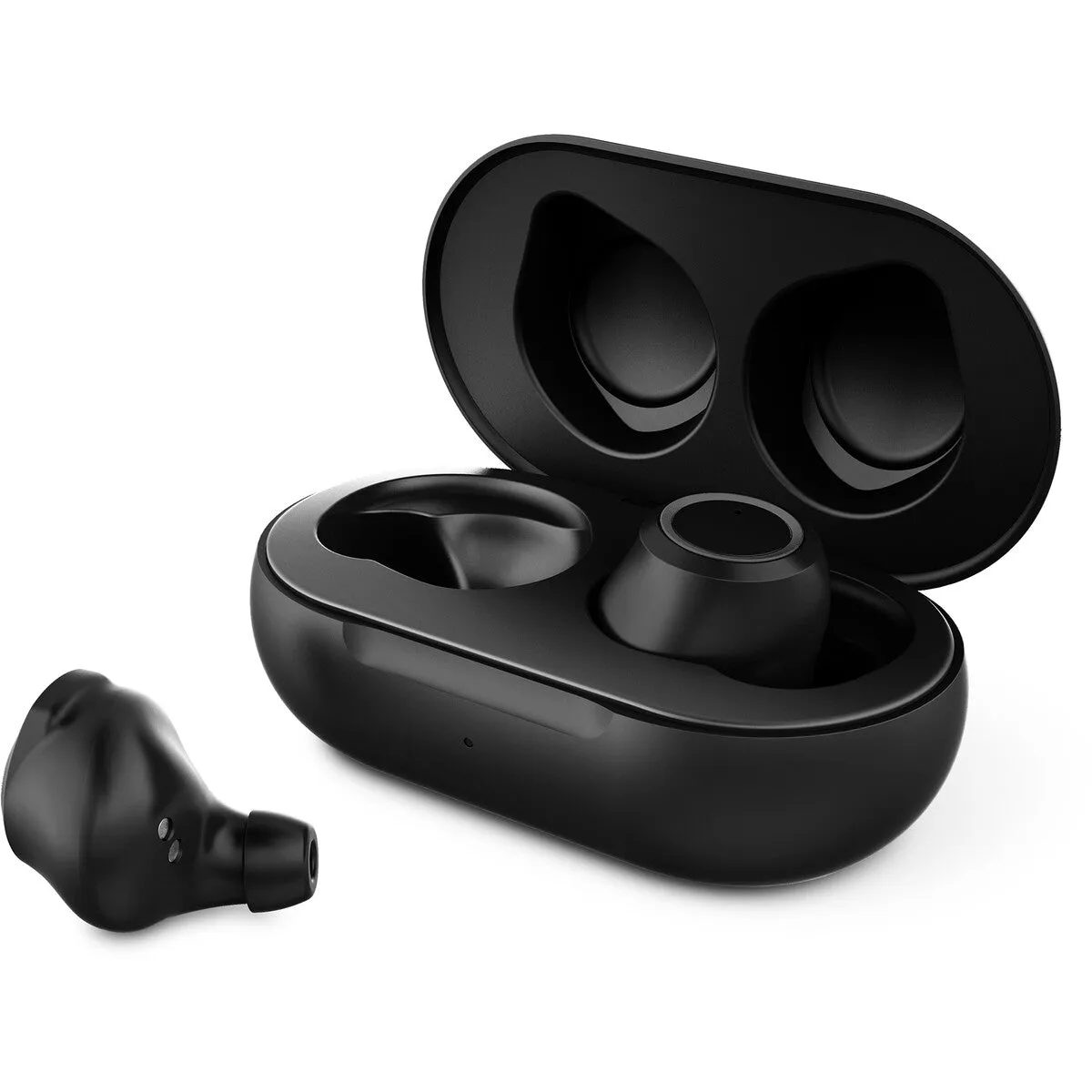 EKO True Wireless Touch Control Earbuds with Wireless Charge - Black