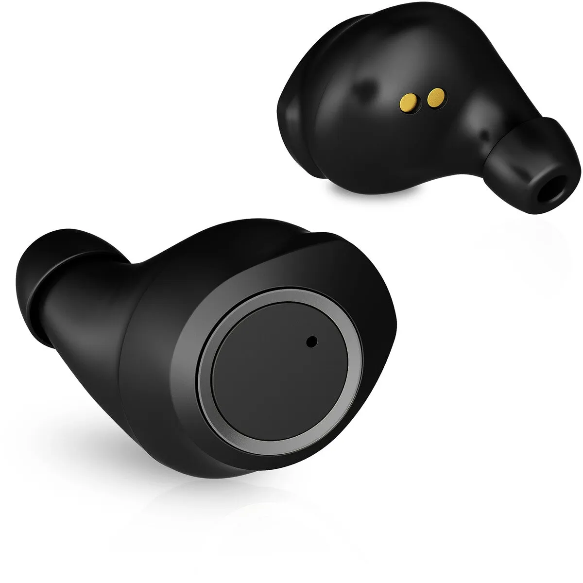 EKO True Wireless Touch Control Earbuds with Wireless Charge - Black