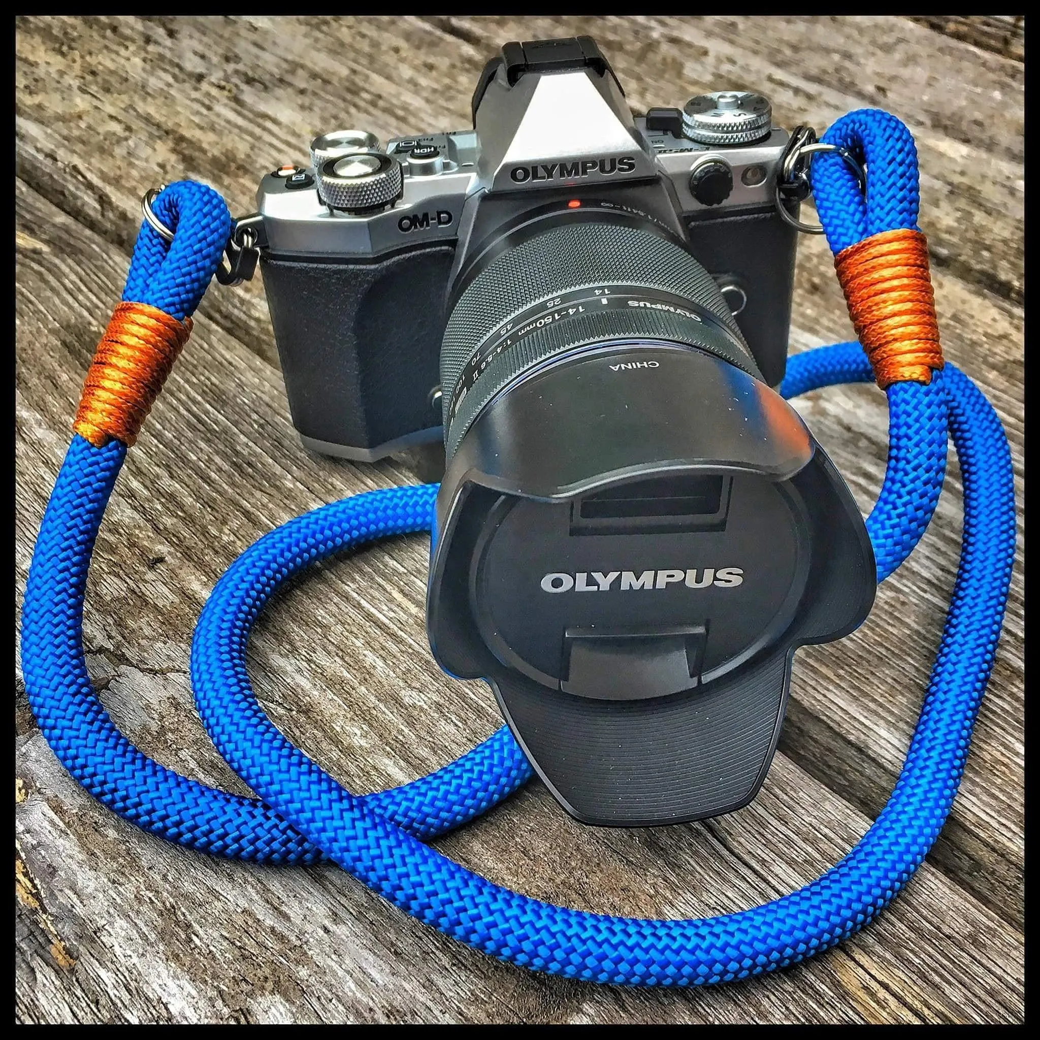 Electric Blue Acrylic Camera Strap