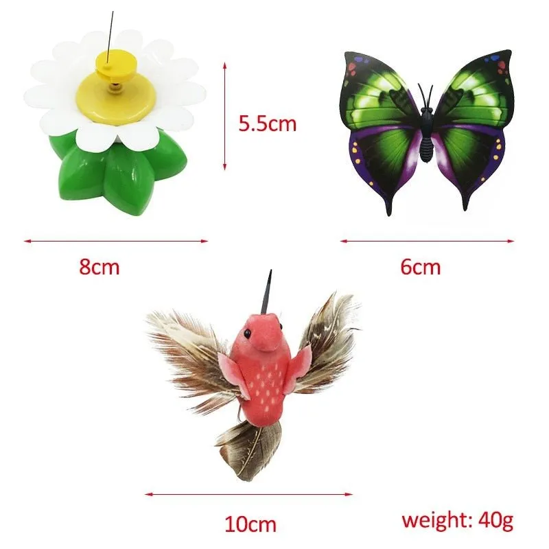 Endless Fun: Electric Rotating Butterfly Cat Toy!