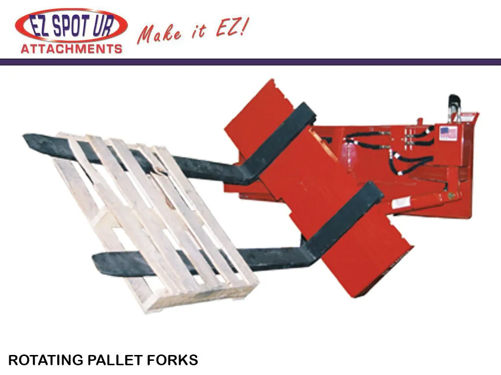 EZ SPOT UR rotating pallet forks