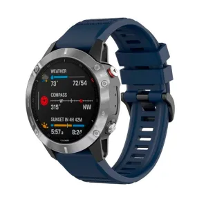 Fixed Universal Garmin 26mm QuickFit Silikone Rem - Mørkeblå