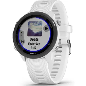 Garmin 0100212021 Forerunner® 245 GPS Running Smartwatch with Music in White Unisex Watches Lexor Miami