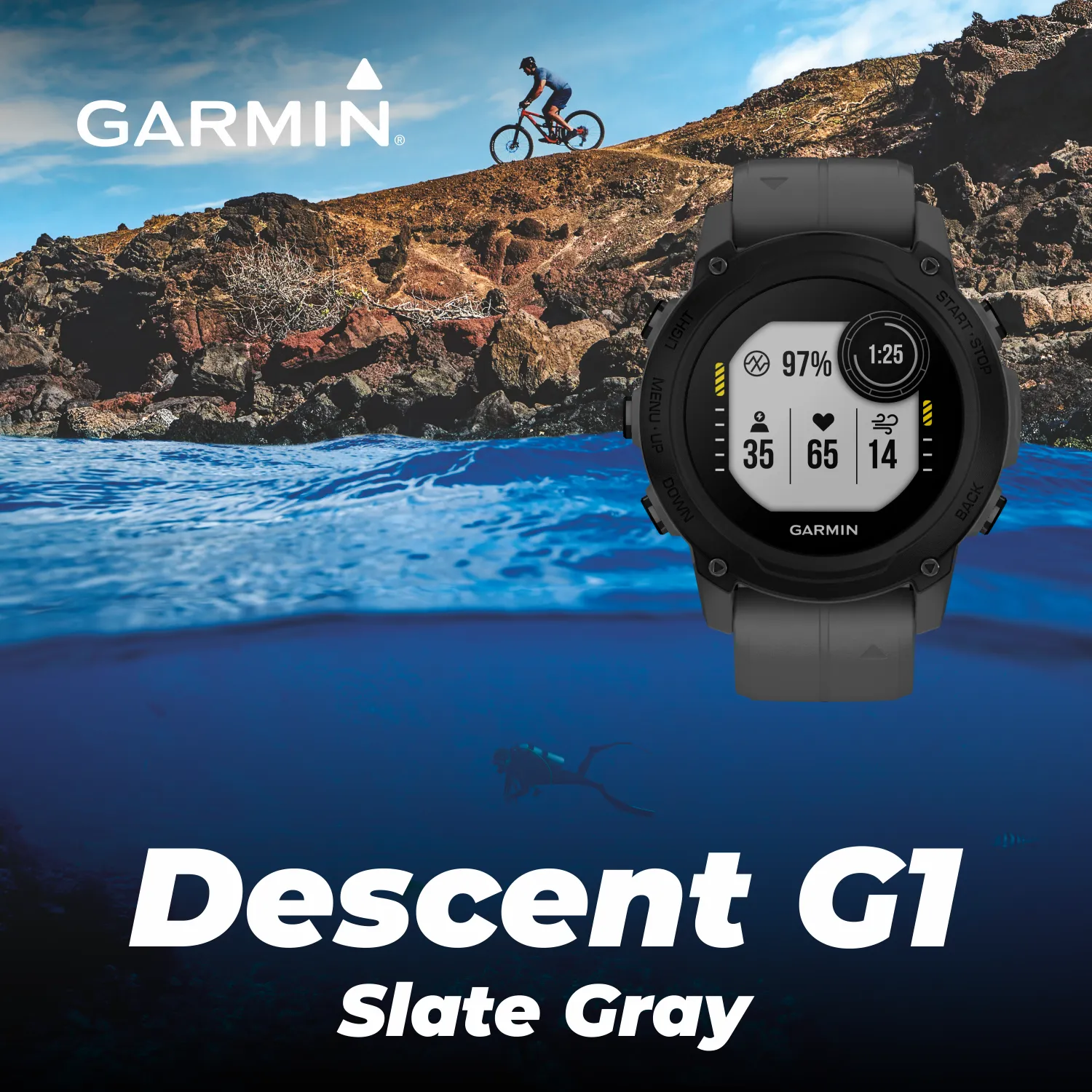 Garmin Descent G1 Rugged Dive Computer, Multiple Dive Modes