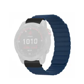 Garmin Fenix 5X Plus Silicone Sport Magnetic Wristband - Dark Blue