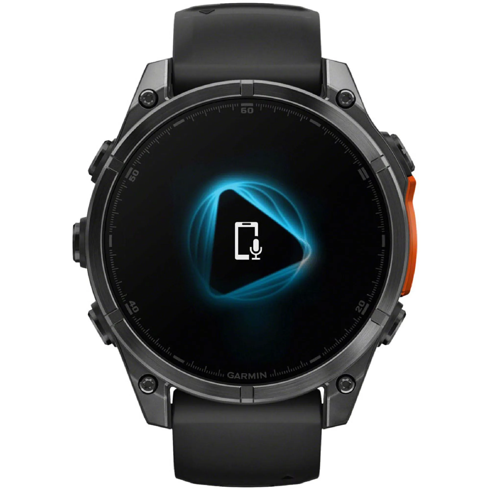 Garmin fenix 8 Smartwatch - 47mm AMOLED Sapphire Carbon Gray DLC Titanium BLK/Pebble Gray Silicone