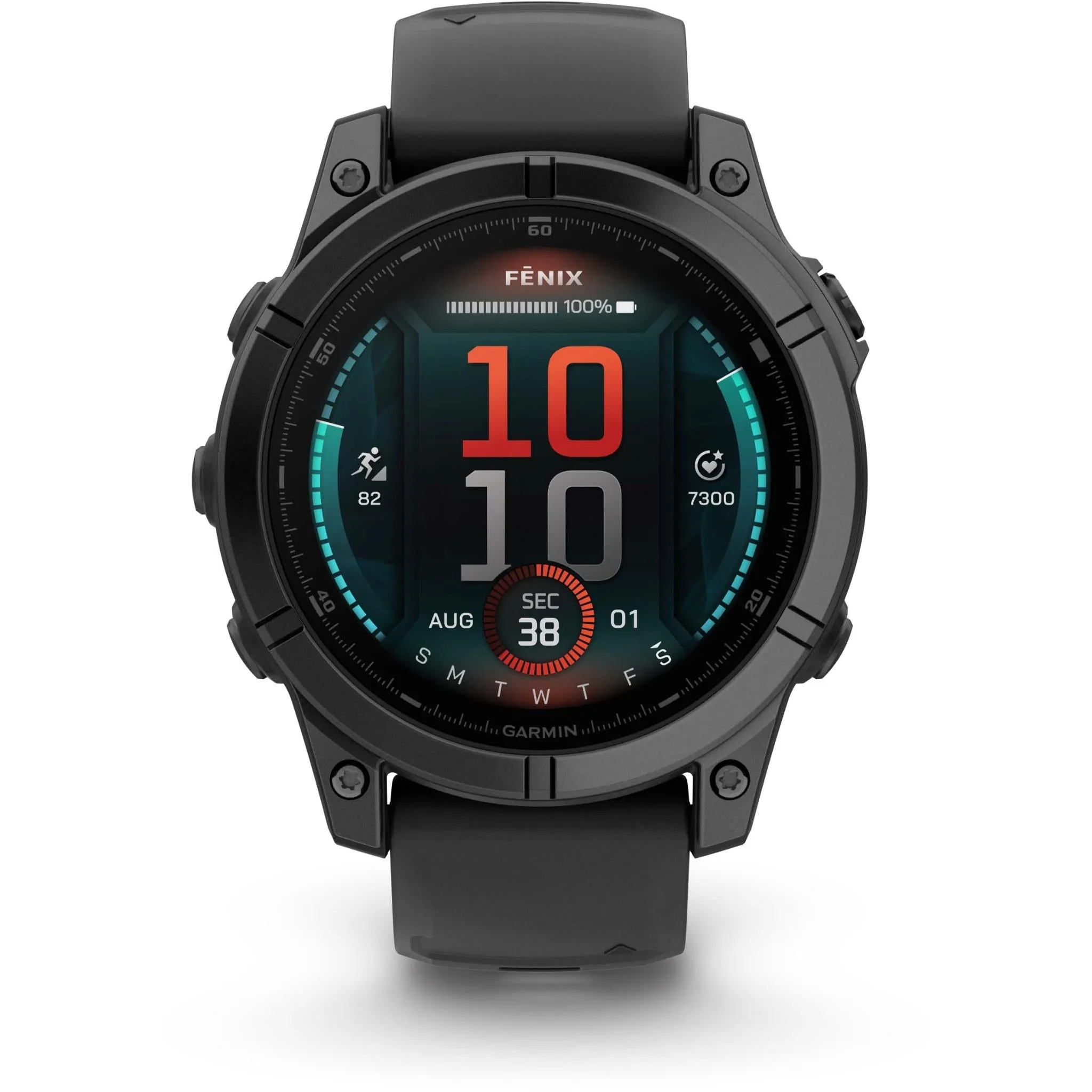 Garmin fenix® E 47mm Slate Grey Steel with Black Band