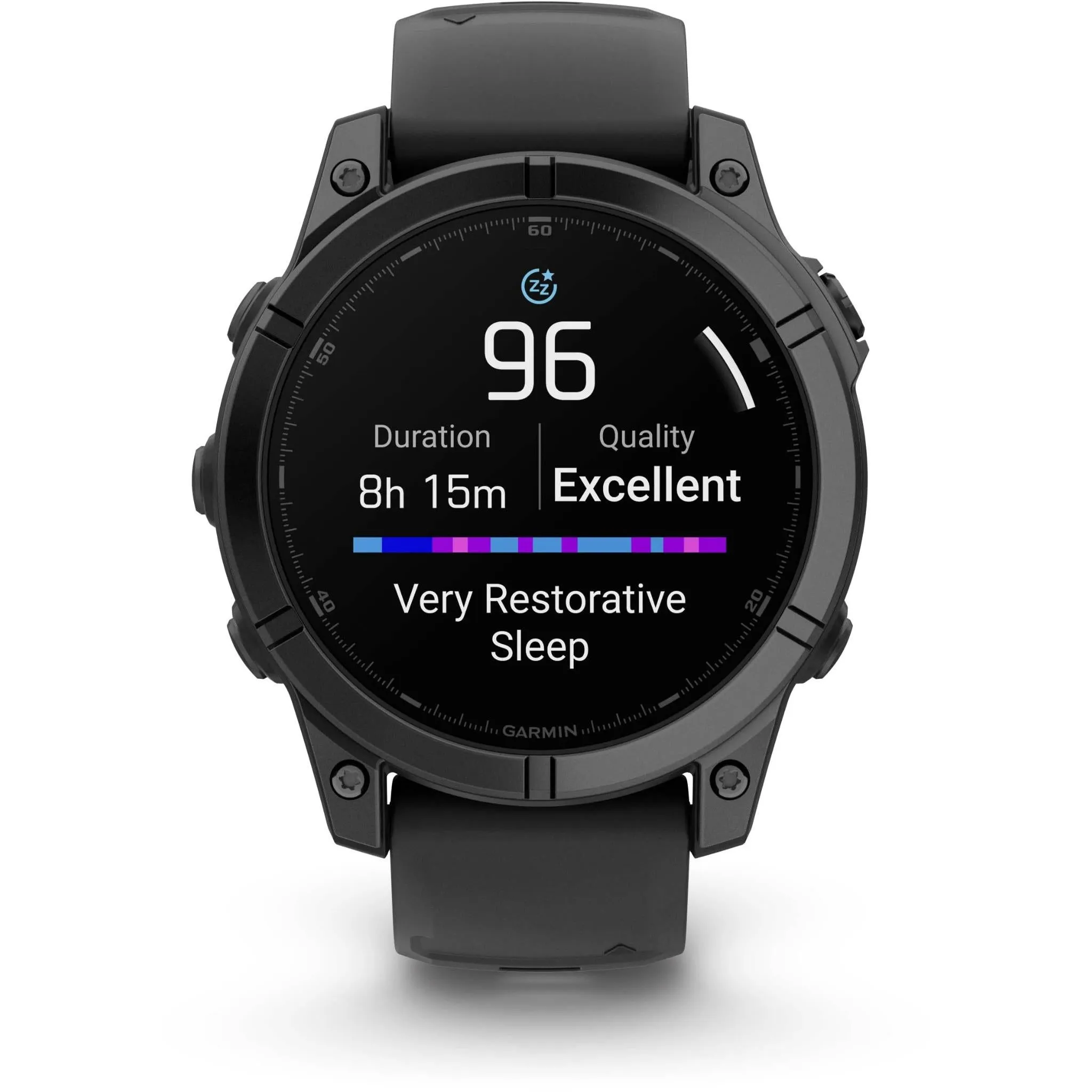 Garmin fenix® E 47mm Slate Grey Steel with Black Band